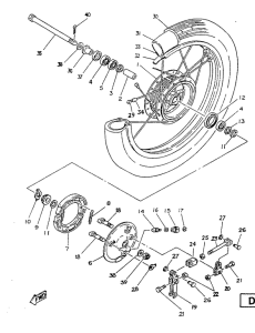 SR125 Переднее колесо