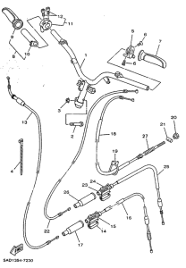 YN50 Manillar-cables