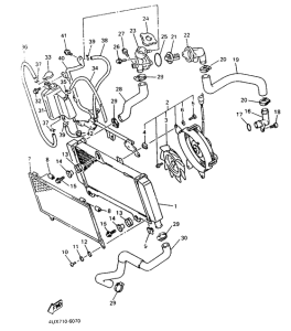 XTZ660 Radiator. hose