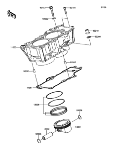 EX650 シリンダ / ピストン