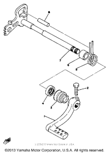 YZ400D Переключение скоростей