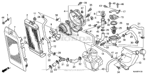 VT750C2B Радиатор