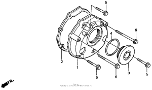  Крышка картера левая