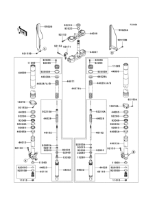 KX125 Front fork(1 / 2)(m7f / m8f)