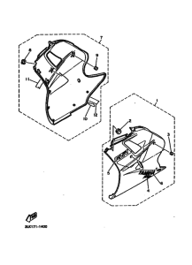 FZR1000 FZR1000B Cowling comp