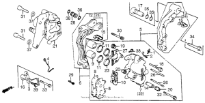 CB650SC Передний суппорт