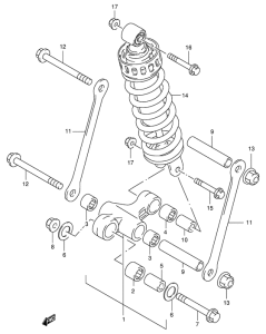 GSX-R400 Втулки заднего рычага
