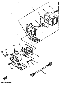 DT50LC DT50B Taillight unit ass`y