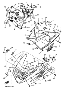 YZF750R Обтекатель 2