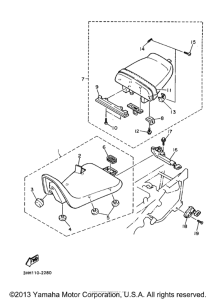 FZR600RJ Сиденье
