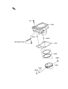 RM-Z250 Цилиндр / поршень