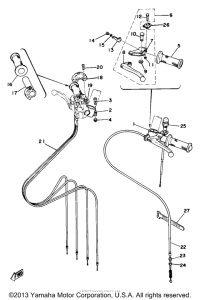 TZ750D Handle - wire