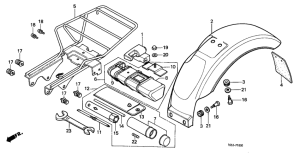 Z50J Rear fender / tools