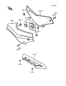 ZX400 Боковые обтекатели