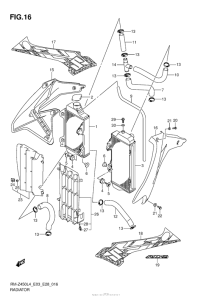 RM-Z450 Радиатор