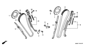 VT600C Цепь грм / натяжное устройство