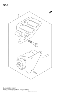 DL650 (ABS) Power Source Terminal Set (Optional)
