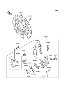 ZR250 Передний тормоз