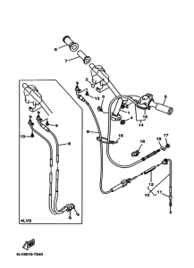 YJ50S ステアリングハンドル. ケーブル