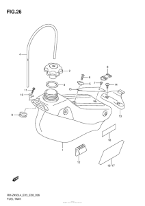 RM-Z450 Топливный бак