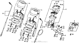 CB750 Speedometer + tachometer + key switch