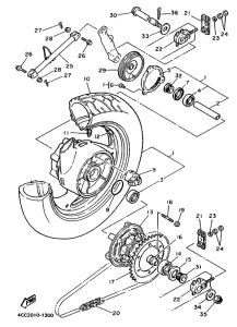 FJ1200A Переднее колесо