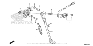 CB1000R Подножка