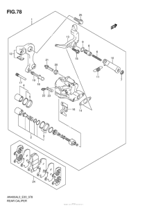 AN400 (ABS) Задний суппорт