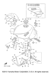 YZF600RMC Топливный бак