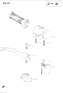 GSX500 Right handle switch