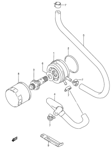 RF600 Oil cooler - oil filter