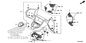 GL1800 (ABS) Приборная панель