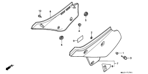 XR600R Боковая крышка