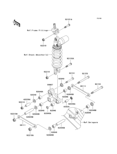 ZX1000 Задняя подвеска