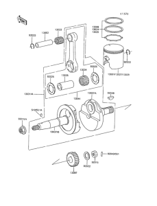 AR80-II Коленвал и поршни