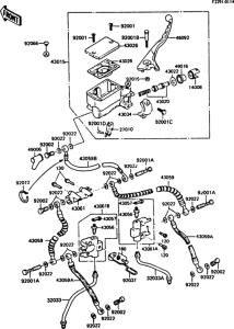 ZX550 Главный тормозной цилиндр