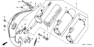 CR85RB Глушитель