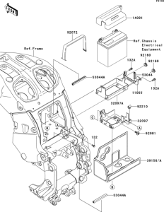 ZG1400 Короб для АКБ