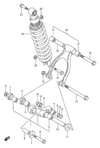 DR650 Втулки заднего рычага