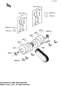 KZ1100 Вал коленчатый