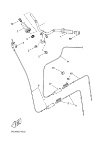 YQ50L Steering handle & cable