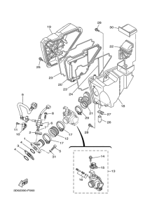 YBR125ED Впускная система