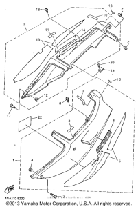 YZF600RGC Боковые обтекатели