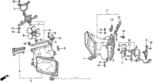 GL1500I Вентилятор охлаждения