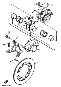GTS1000A GTS1000AF Задний суппорт