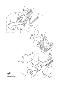 XJR1300 Боковые обтекатели