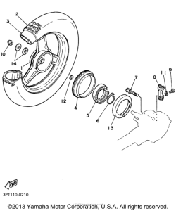 PW50P Переднее колесо