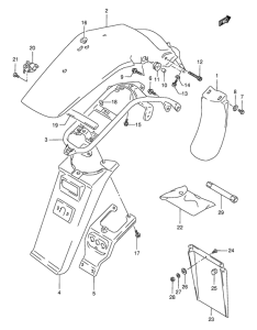 DR350 Заднее крыло