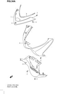 UH125 Front leg shield