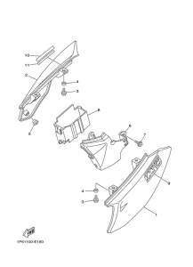 TTR50E Боковые обтекатели